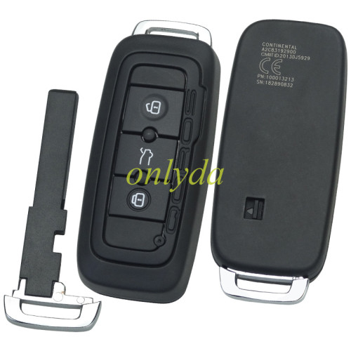 For Qoros original key shell with 3 button