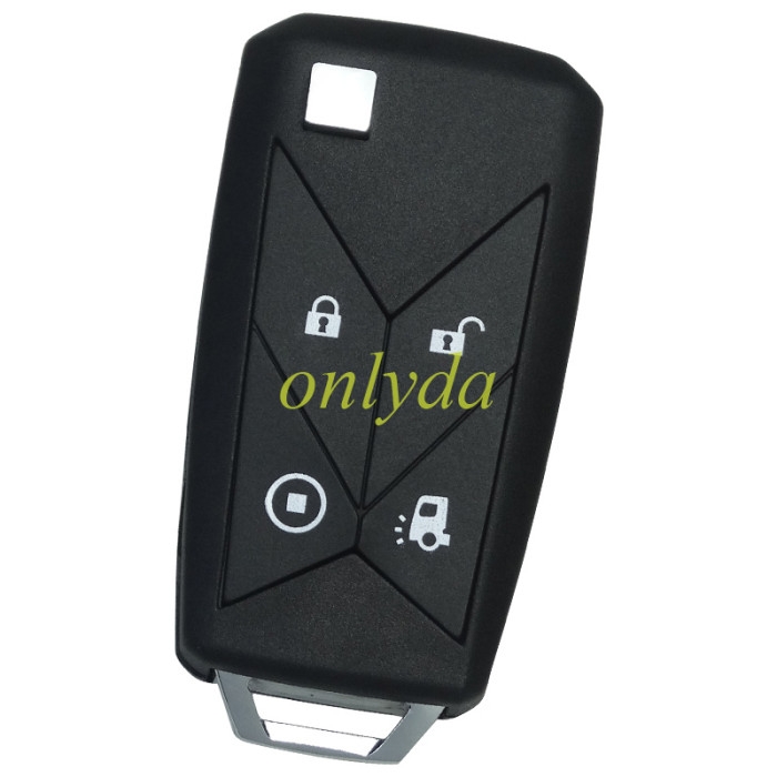 Free shipping 5pcs/lot For Renault remote key shell with 4 button with badge，with blade