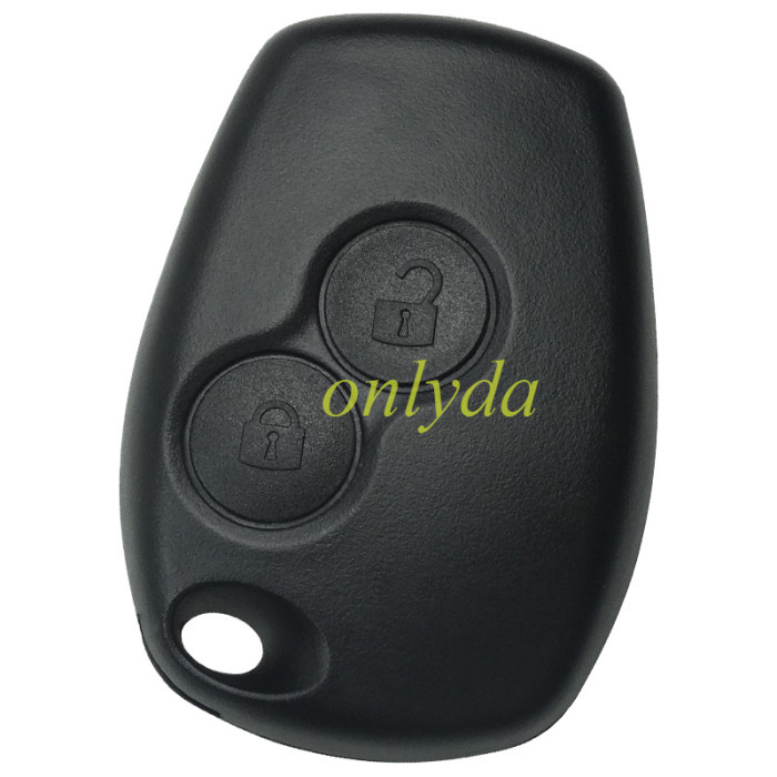 free shipping 10pcs/lot for  Renault 2 button  key blank with stainless steel battery clamp, without badge , without blade ,only shell