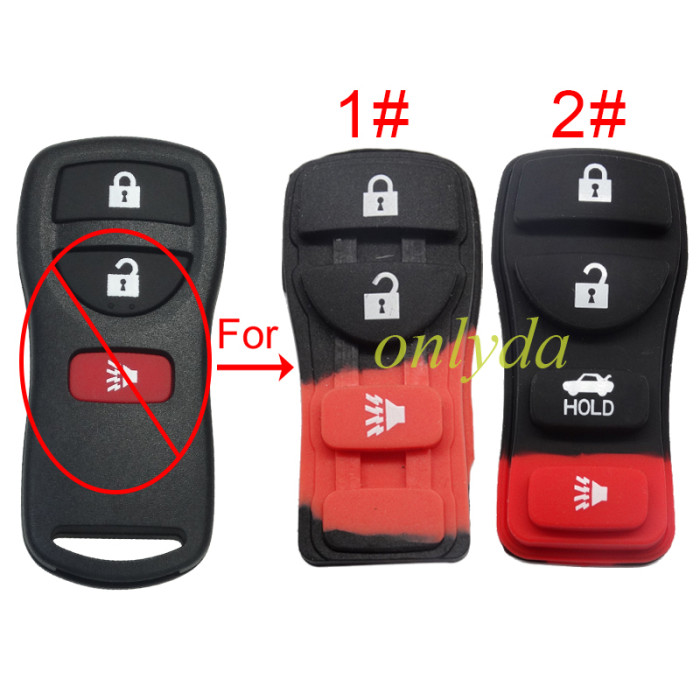 Free shipping 10pcs/lot For Nissan key pad , pls choose model
