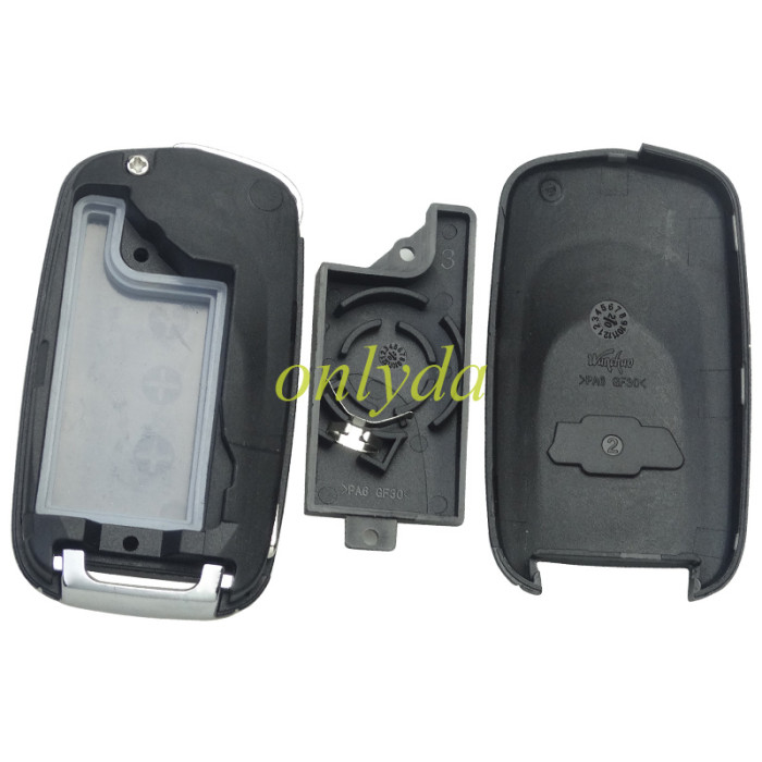 Free shipping 5pcs/lot For MG 3 remote key shell with badge place, pls choose the blade