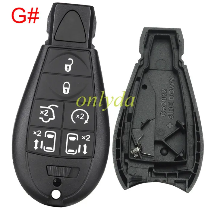 For Chrysler button remote key shell ， pls choose key shell