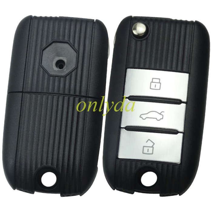 Free shipping For MG ZS keyless go with 47 chip 3 button 433MHZ remote key Original PCB +aftermarket shell