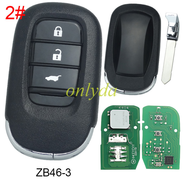 KEYDIY Remote key 2/3/4 button ZB45 smart key for KDX2 and KD MAX