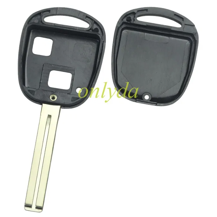 For Toyota 2 Button Remote key blank with bagde，pls choose blade model