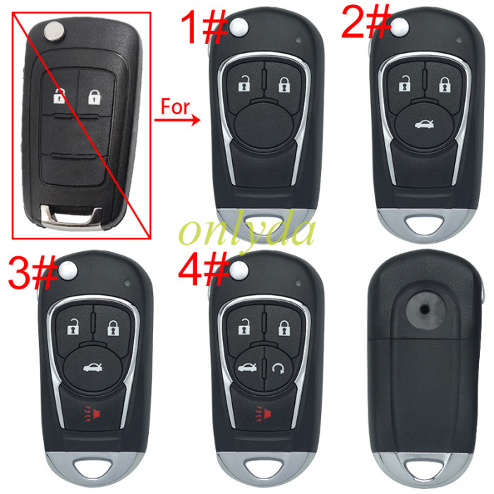 Free shipping 5pcs/lot For Opel  remote key shell with round badge place, pls choose the button