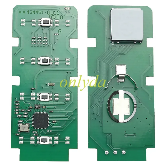 For for aftermarket  Toyota  YARIS  COMPUTER S/A ELECTRICAL KEY 433  4A chip   1 # PH434400-0290 AT2 PN:  89994-BZ0411 2# PH434400-0211 TT3 89994-BZ170-J1 3#  Perodua ATIVA PH434400-0152 P4 89994-BZ050-J1