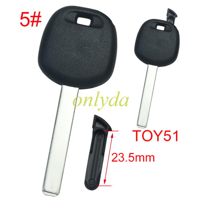 Free shipping 10pcs/lot Super Stronger GTL shell  Toyota transponder key blank (can put TPX long chip and  carbon chip part ）