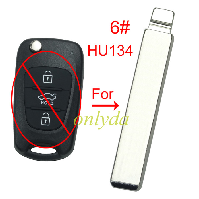Free shipping 10pcs/lot For Kia remote blade , pls choose model