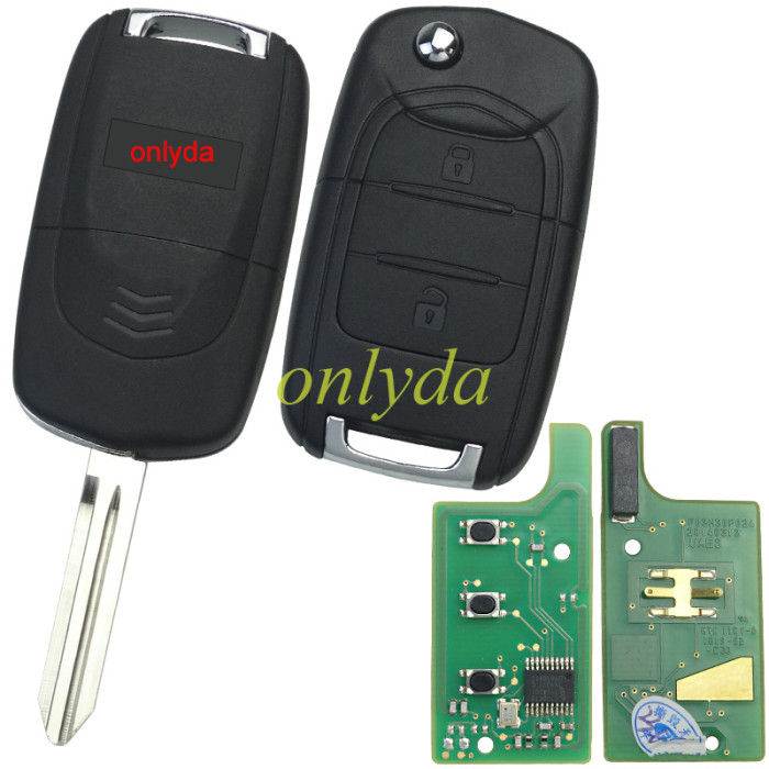 Free shipping For Original  Chevrolet 2 button  remote  434mhz ASK  ID47  PCF7961X chip