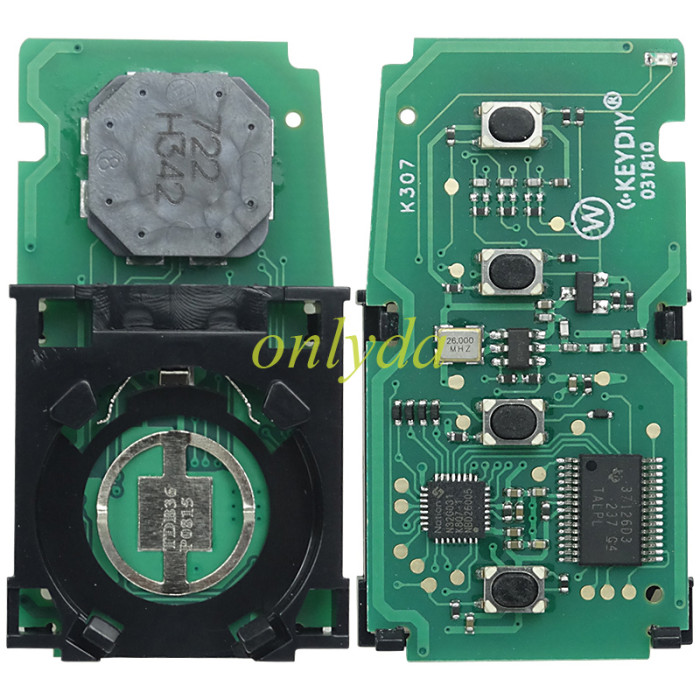 KEYDIY TDB36-3 TDB36-4 KD Smart Key Universal Remote Control With Toyota 4D chip ,please choose the key shell