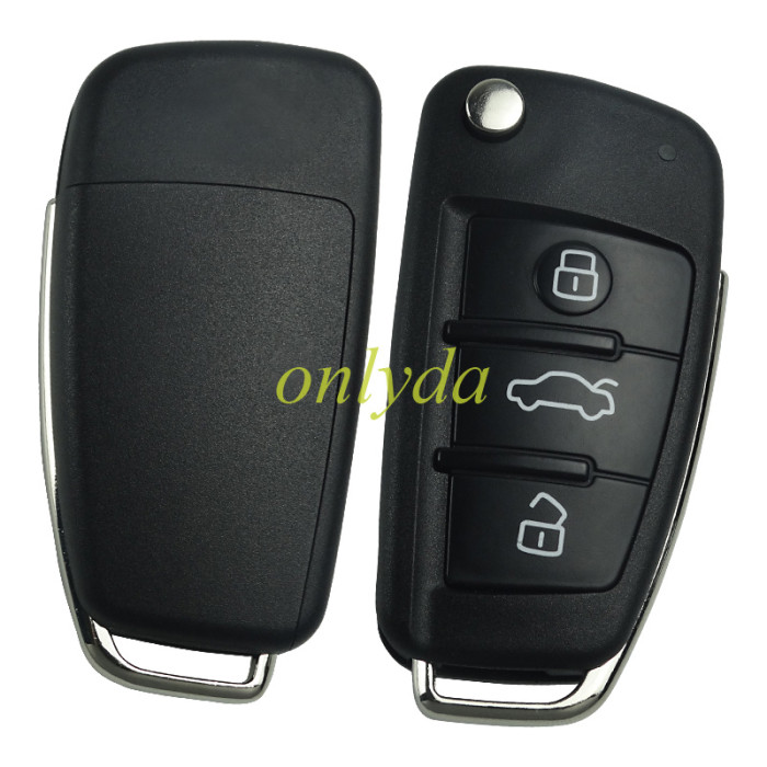 Free shipping KYDZ Audi Q3  remote key 3 button   with ID48 chip 434mhz   8X0 837220 2012-2018   Audi A1  2012-2016   Audi Q3