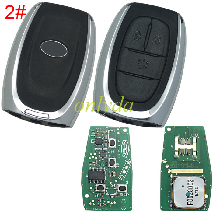 Free shipping Original   remote Smart key for  Maxus T60 3button with 47 chip  with 433MHZ, pls choose button