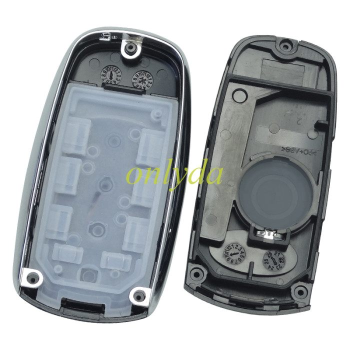 Free shipping 5pcs/lot For Chery 4 button key shell without blade , with badge