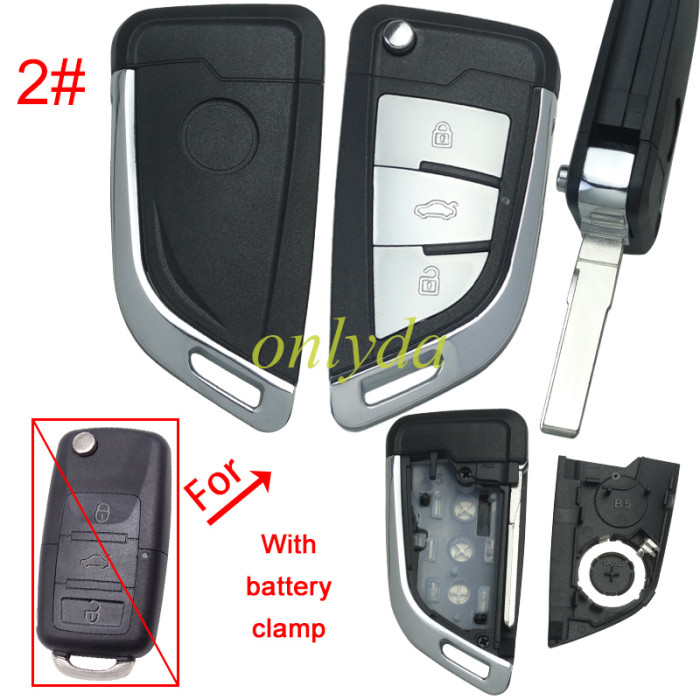Free shipping 5pcs/lot Modified shell for VW B5 with HU66 blade