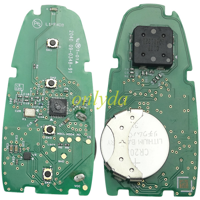 Free shipping Original Hyundai Tucson 2022 smart key 3 buttons 433mhz 47chip   95440-N9020 original PCB+ Original shell
