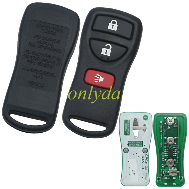 Free shipping Original Nissan 2+1 button remote key with 315mhz     FCCID : CWTWB1U415 / CWTWB1U733 P/N: 28268EA 2007-2012 NISSAN FRONTIER TITAN PATHFINDER XTERRA INFINTI FX35 FX45