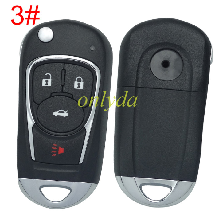 Free shipping 5pcs/lot For Opel  remote key shell with round badge place, pls choose the button