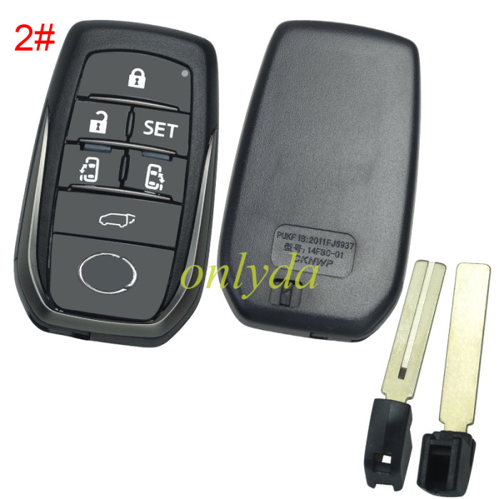 Free shipping 5pcs/lot For Lexus remote key shell with badge with blade  ,The back is flat, pls choose button model