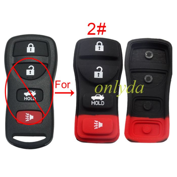 Free shipping 10pcs/lot For Nissan key pad , pls choose model