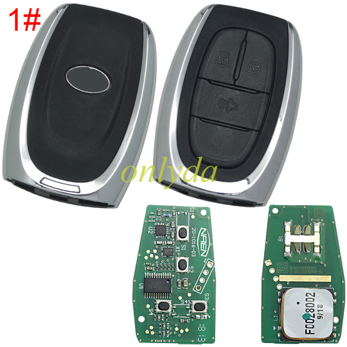 Free shipping Original   remote Smart key for  Maxus T60 3button with 47 chip  with 433MHZ, pls choose button