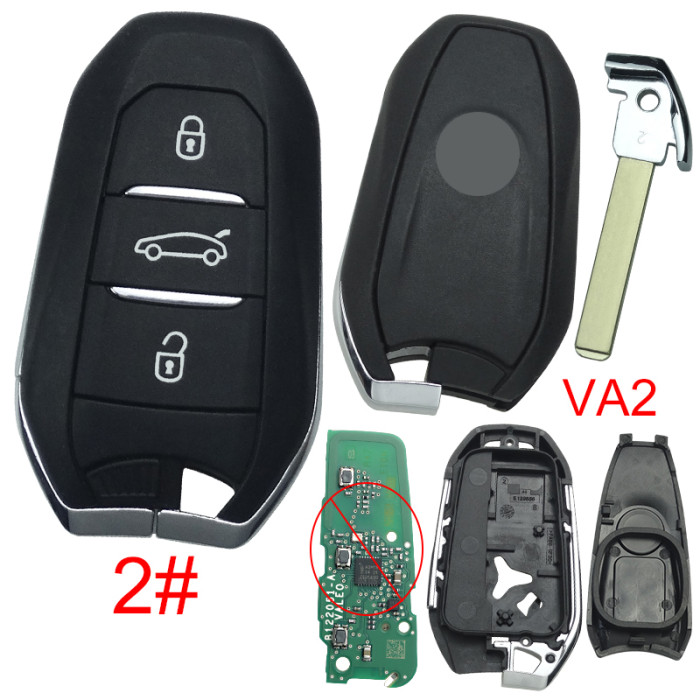 Free shipping 5pcs/lot For Opel remote key shell with original badge, pls choose the button and blade