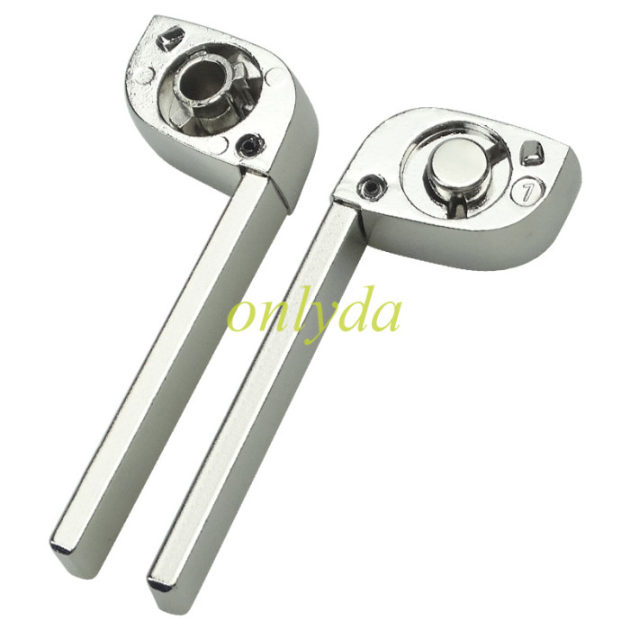 Free shipping 10pcs/lot For chevrolet remote key blank HU100 blade with cross badge place, pls choose the button