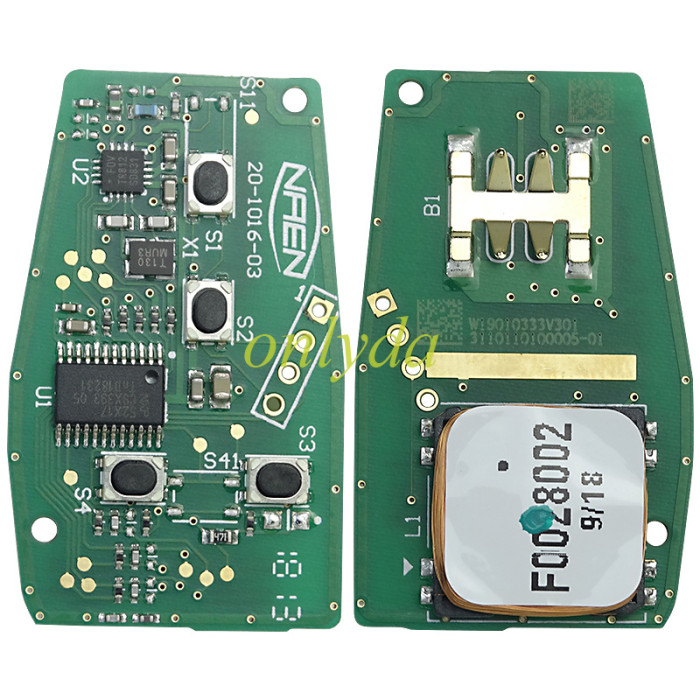 Free shipping Original   remote Smart key for  Maxus T60 3button with 47 chip  with 433MHZ, pls choose button