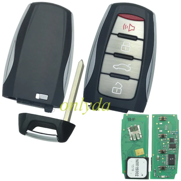 Original GWM  Great Wall  Haval H8 H9 smart car key 4 button remote  with trunk + Panic ASK with 434MHZ, with Type 46 chip  S/N:2202009160458
