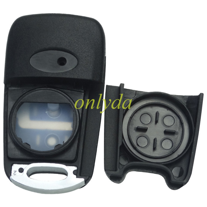 Free shipping 5pcs/lot For Kia 3 button remote key blank  with badge ,HY20 right blade, pls choose button