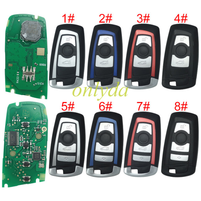 Free shipping For BMW FEM keyless remote key  7945P/7953 Hitag pro chip 315mhz/ 434mhz/868mhz