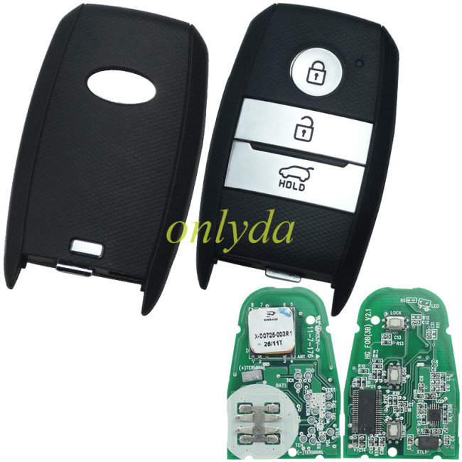 Free shipping Original for Kia 3  button remote key with 434mhz with 4D60+dst40 chip  PN:16C6D5TG4