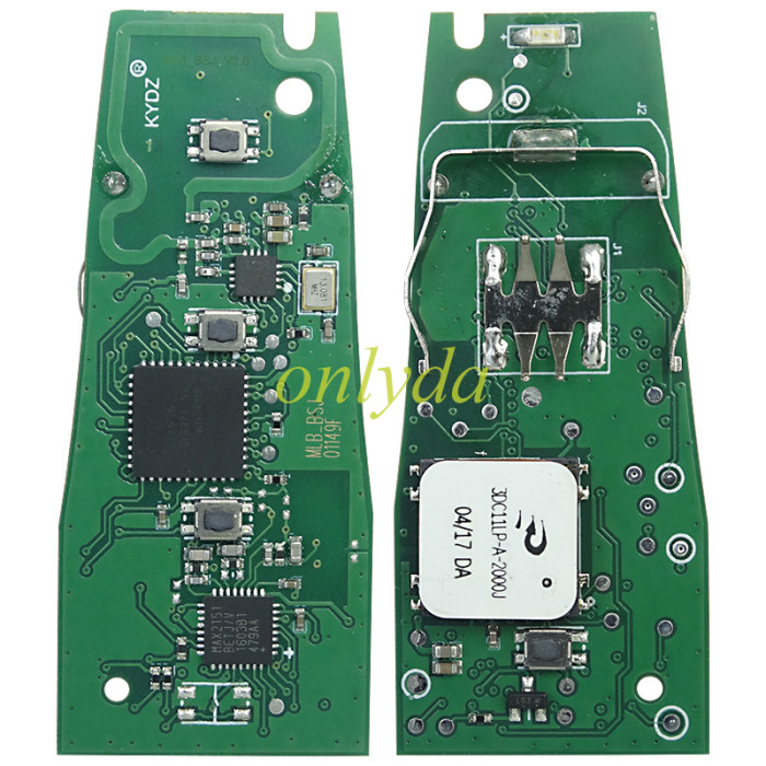 Free shipping new Aftermarket  5M key kydz for Porsche 911 Cayenne Panamera Macan 3 Button 433MHZ with 5M chip keyless go, MLB KEY