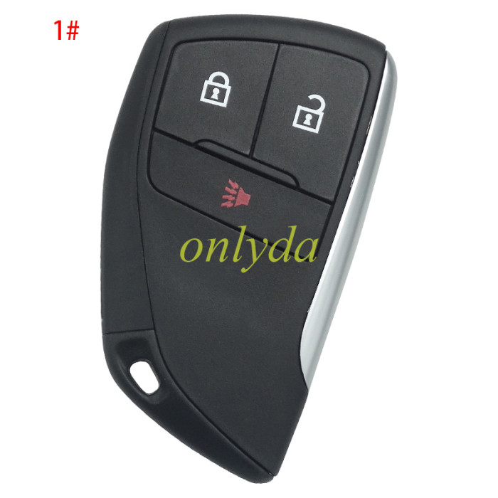 Free shipping 5pcs/lot For Chevrolet Buick GM 2+1/3+1/4+1/5+1 button remote key  shell  without badge(please choose button)