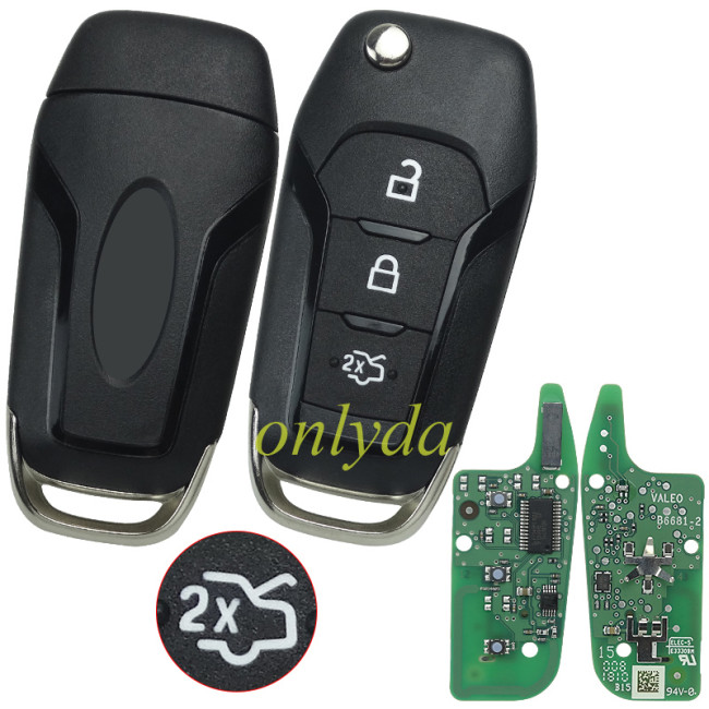 Free shipping Original Ford 3button remote with 434mhz with 49 chip OE: DS7T15K601BF for 2015+ Everest  Escort