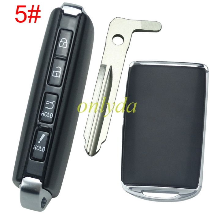 Free shipping 5pcs/lot 2020 new mazda remote key case with blade ,without badge, pls choose button model