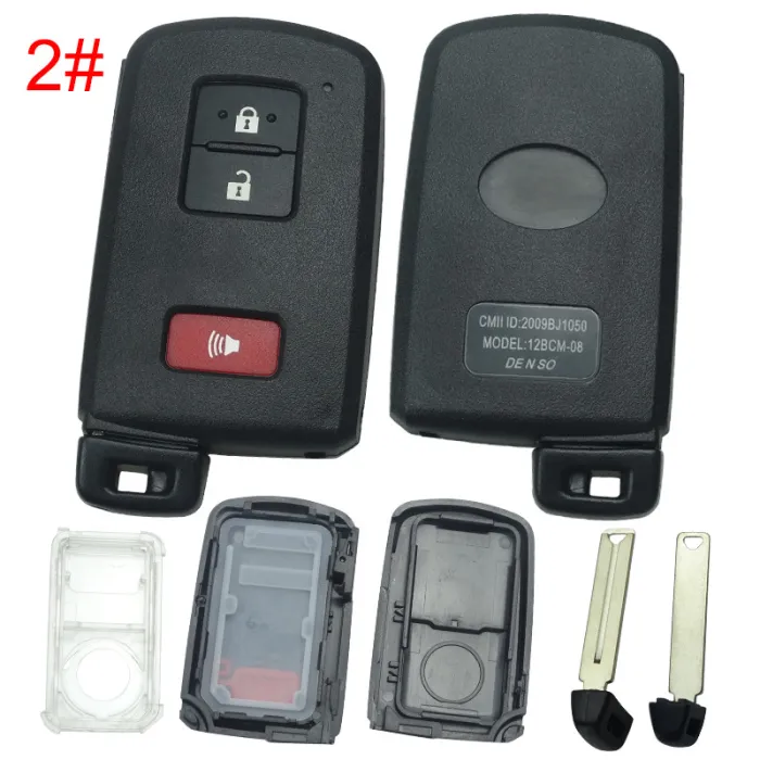Toyota  remote key shell ,With white inner shell，the button is square， pls choose button