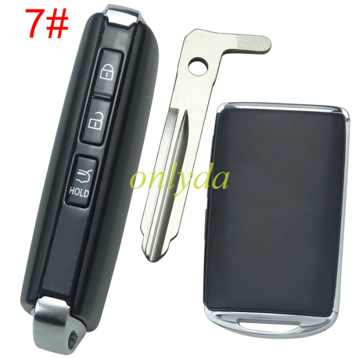 Free shipping 5pcs/lot 2020 new mazda remote key case with blade ,without badge, pls choose button model