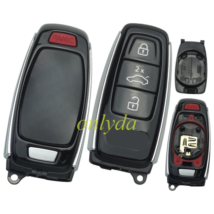 Free shipping Uninitialized High configuration original Audi 3 +1 button remote key MLB chip 5M for 2019 - 2022 Audi Smart Key 4B  with 433mhz FSK model   for  Audi A6 A7 A8 , twice  trunk   FCC : IYZ-AK2 Part #: 4N0.959.754.AM