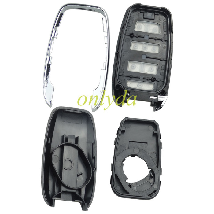 Free shipping For Chrysler remote key shell with badge, emergecy blade included, pls choose the button