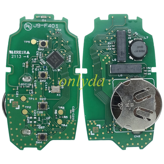 Free shipping For Hyundai kona 2021 smart key 4 button 47chip 433mhz FCCID:95440-j9600 Original PCB+Aftermarket key shell