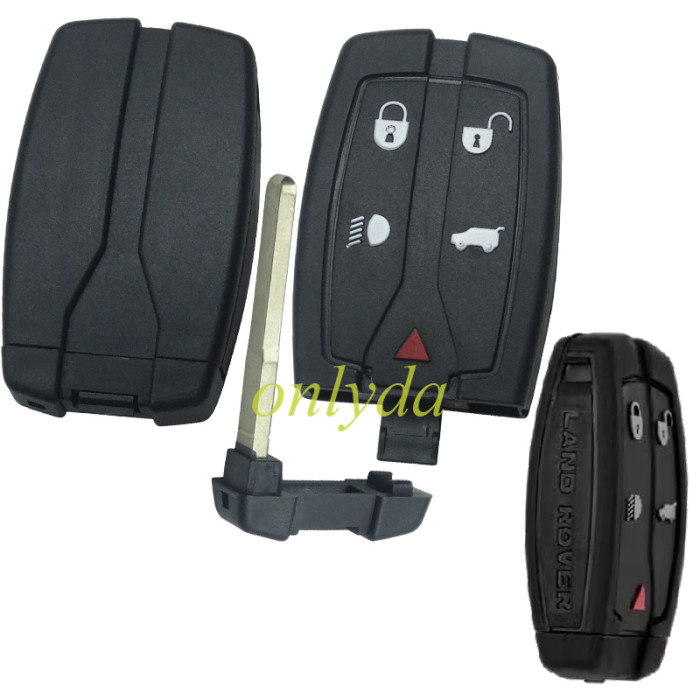 Free shipping 5pcs/lot landrover key shell 4+1 button， with  landrover  printed on it.