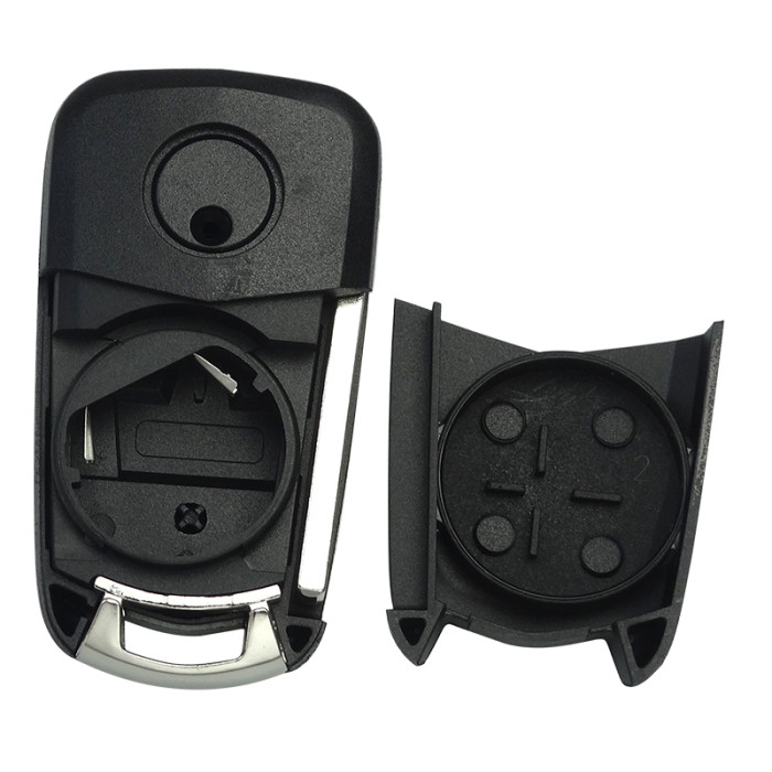 Free shipping 10pcs/lot For Opel 3 button remote key shell with round badge place, blade HU100