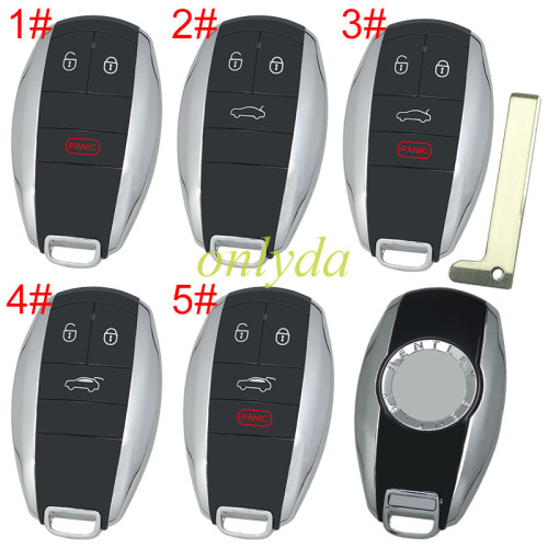 Free shipping For Bentley  remote key shell  with badge