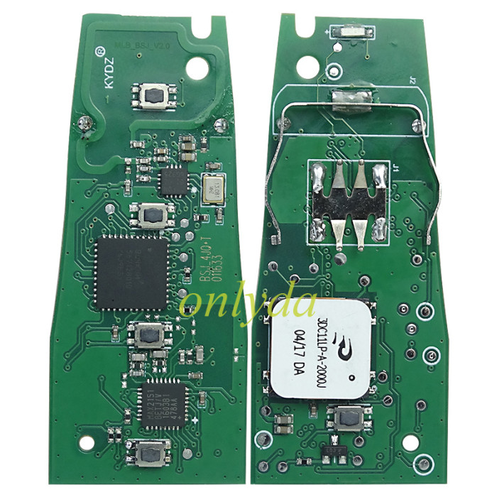 Free shipping new Aftermarket  5M key kydz for Porsche 911 Cayenne Panamera Macan  4 Button 433MHZ with 5M chip   keyless go，MLB KEY