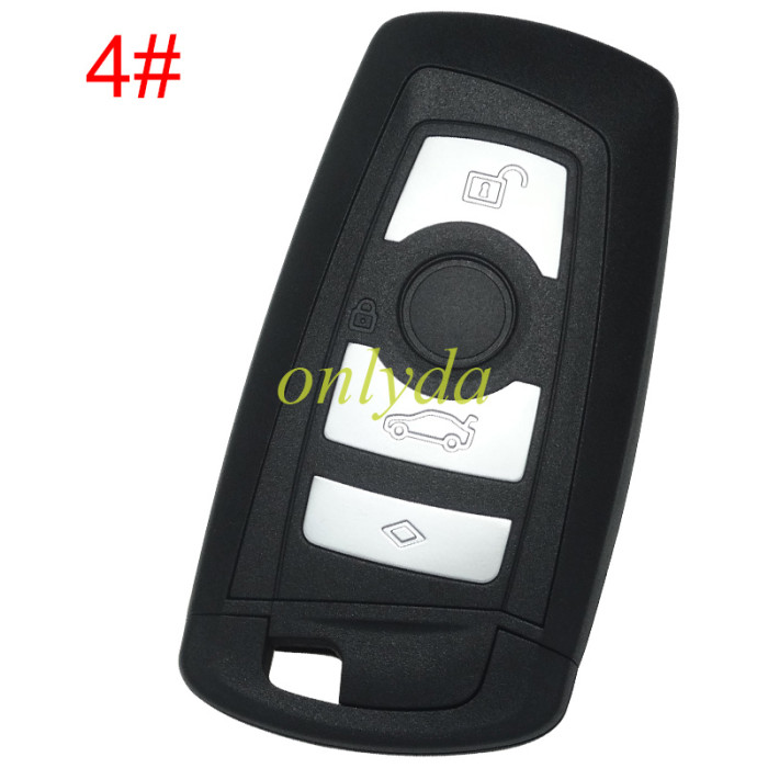 Free shipping 5pcs/lot For BMW 4 button remote key blank with blade, pls choose color