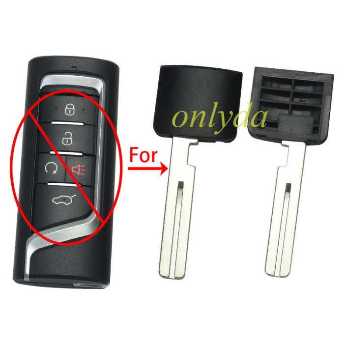 Free shipping 10pcs/lot for Trumpchi  GS4 GA8 emergency  key blade 24.5MM