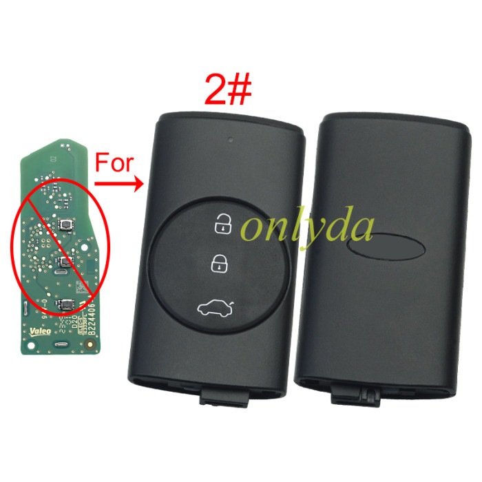 Free shipping Original Chery remote key without blade with badge