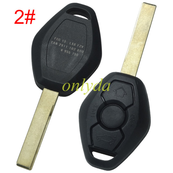 Free shipping 10pcs/lot For BMW 3button remote blank , pls choose the blade