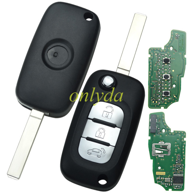 Free shipping Original Benz smart 3 button remote key with 434mhz with PCF7961M chip OEM PCB+ AFM shell